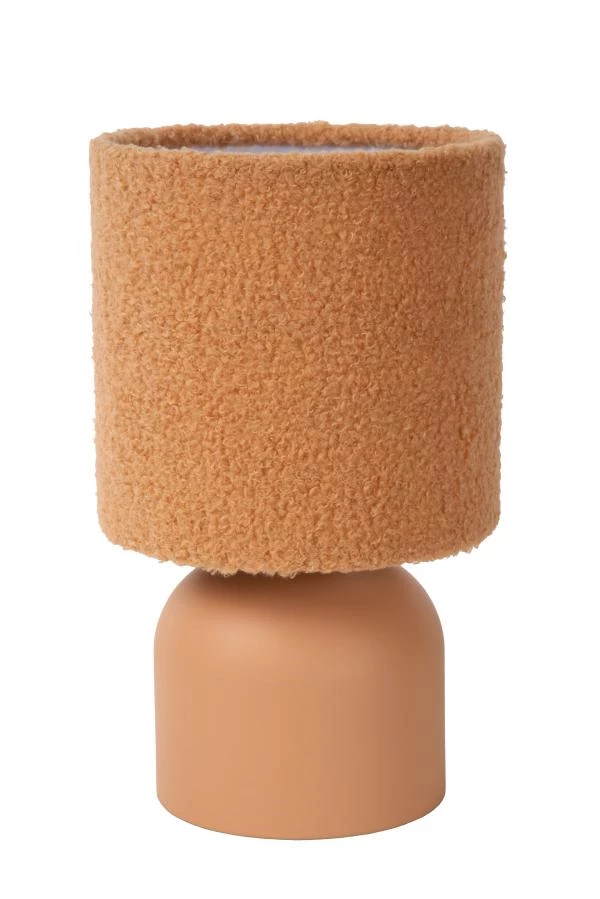 Lucide WOOLLY - Lámpara de mesa - Ø 16 cm - 1xE14 - Ocre - apagado